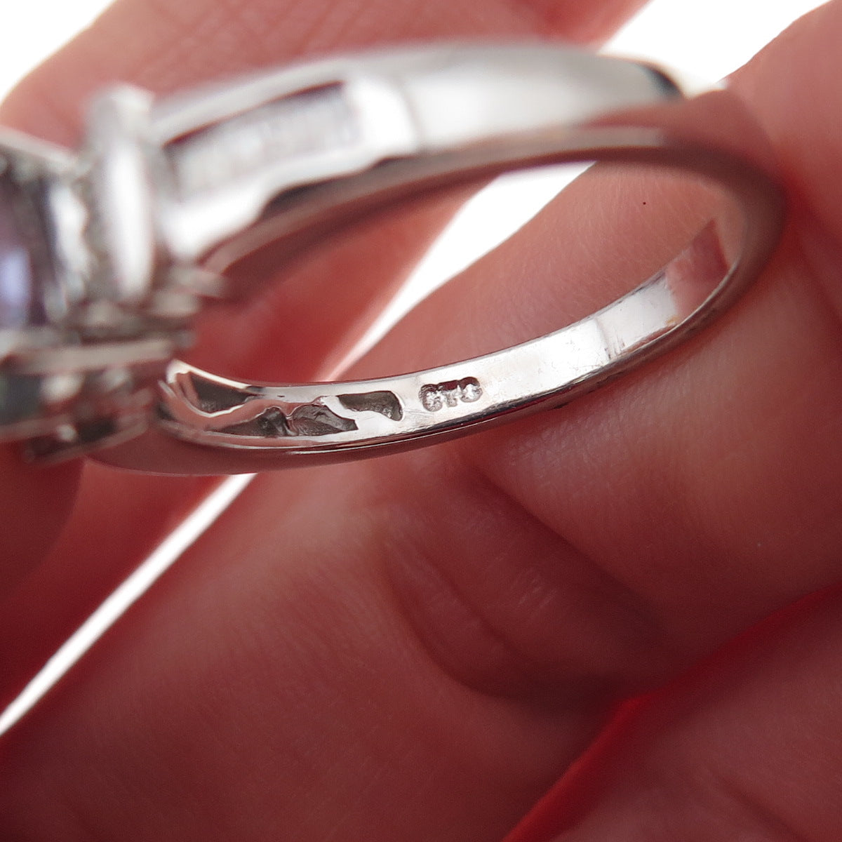 Chuck Clemency 925 Sterling Silver Real Diamond & Iolite Ring Size 8.25