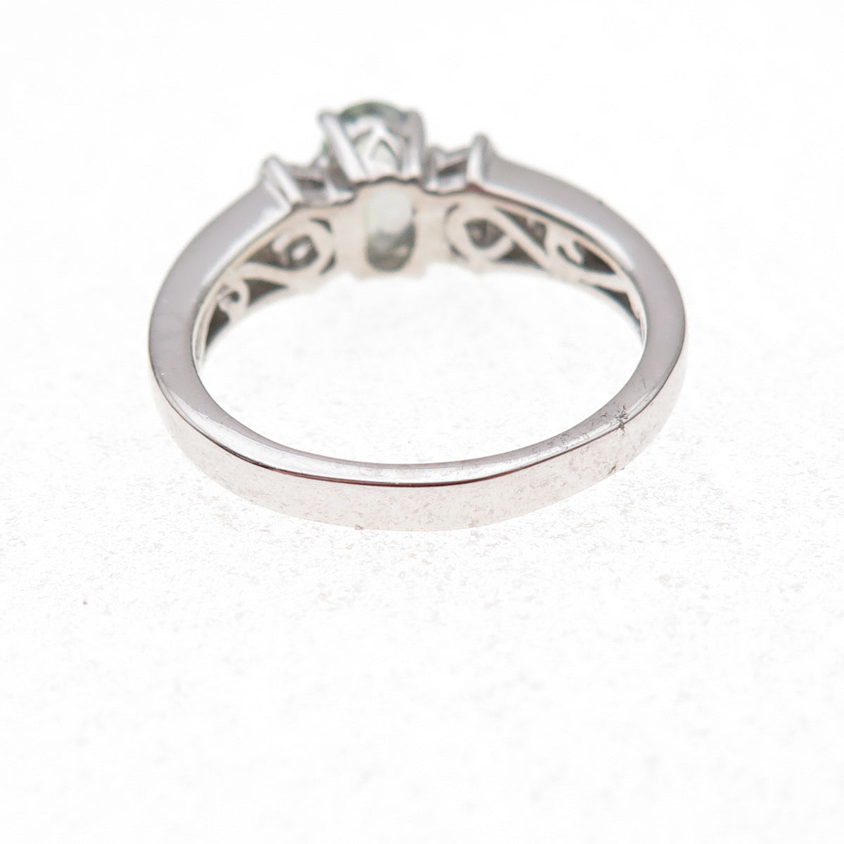 Chuck Clemency 925 Sterling Silver Real Diamond & Iolite Ring Size 8.25