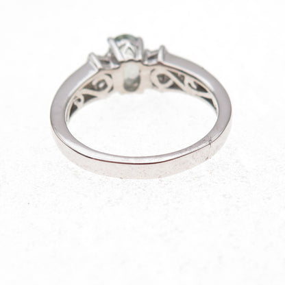 Chuck Clemency 925 Sterling Silver Real Diamond & Iolite Ring Size 8.25