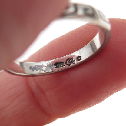 Carolyn Pollack 925 Sterling Silver Vintage Spiral Band Ring Size 6.25