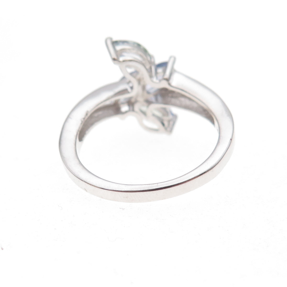 925 Sterling Silver Real Marquise-Cut Tanzanite Ring Size 8