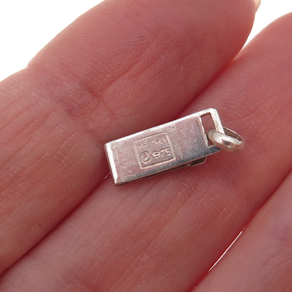 925 Sterling Silver Vintage Mexico Bracelet / Necklace Box Lock Clasp