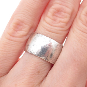 J.D. Schlang Co. 925 Sterling Silver Antique Art Deco Wide Band Ring Size 6.5