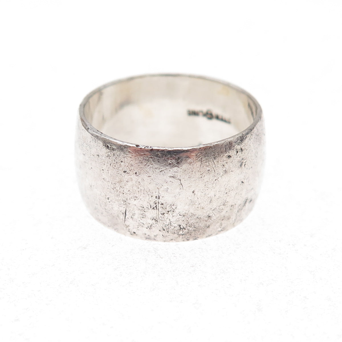 J.D. Schlang Co. 925 Sterling Silver Antique Art Deco Wide Band Ring Size 6.5
