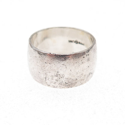 J.D. Schlang Co. 925 Sterling Silver Antique Art Deco Wide Band Ring Size 6.5
