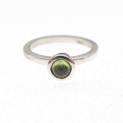 Karthia 925 Sterling Silver Vintage Real Peridot Ring Size 5