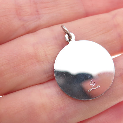 Spencer 925 Sterling Silver Vintage To The Dearest Mother Charm Pendant