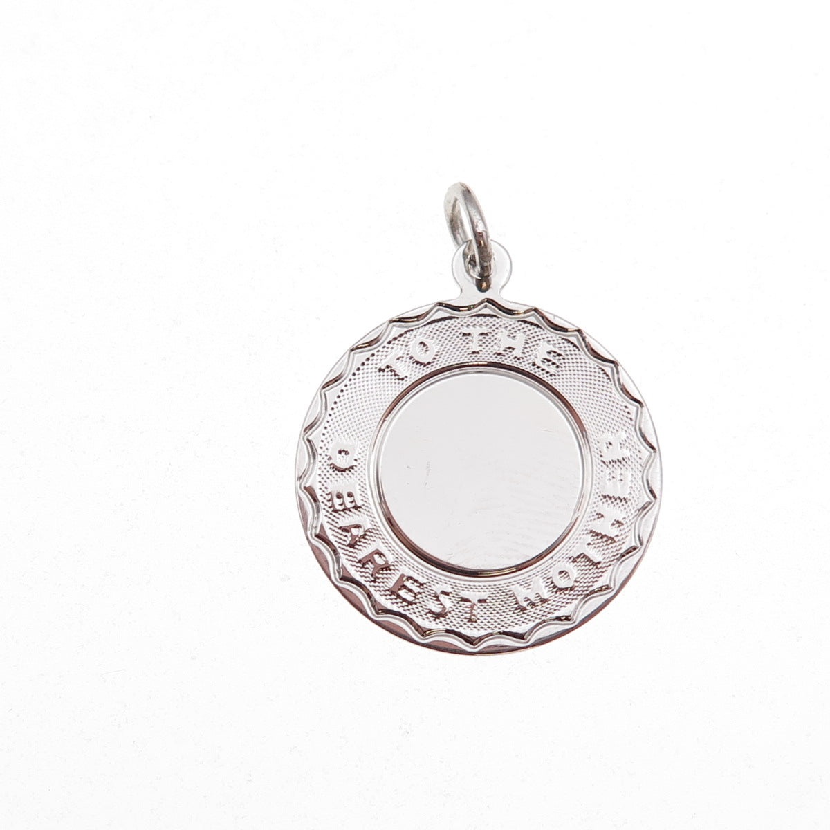 Spencer 925 Sterling Silver Vintage To The Dearest Mother Charm Pendant