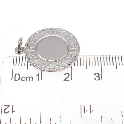 Spencer 925 Sterling Silver Vintage To The Dearest Mother Charm Pendant