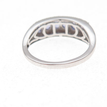 Chuck Clemency 925 Sterling Silver Real Oval-Cut Tanzanite Ring Size 8