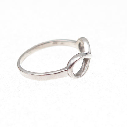 925 Sterling Silver Vintage Infinity Ring Size 7