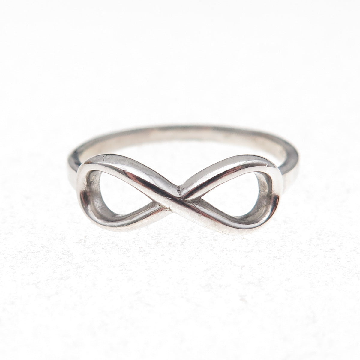 925 Sterling Silver Vintage Infinity Ring Size 7