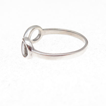 925 Sterling Silver Vintage Infinity Ring Size 7