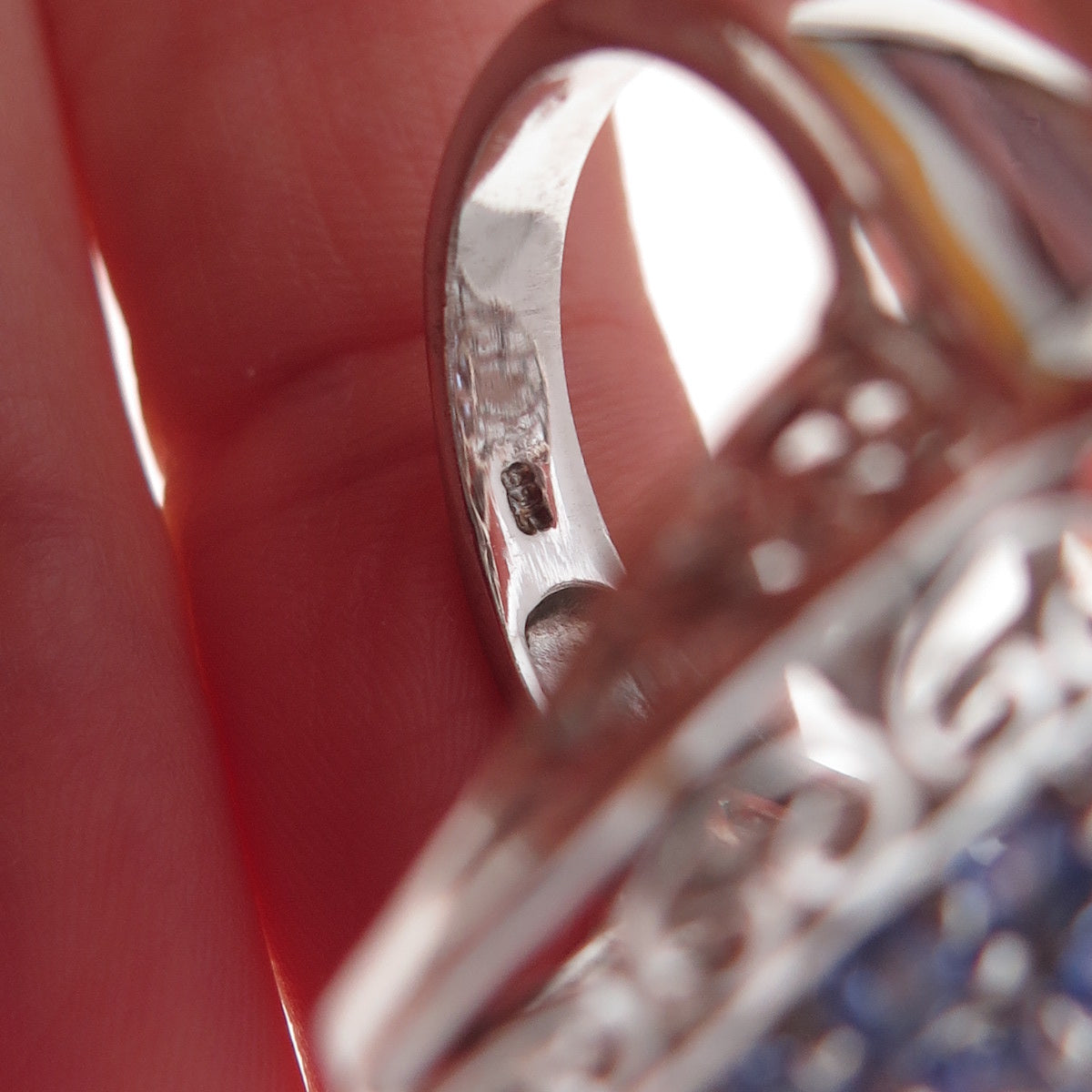 Chuck Clemency 925 Sterling Silver Real Multi-Cut Tanzanite Heart Ring Size 8.25