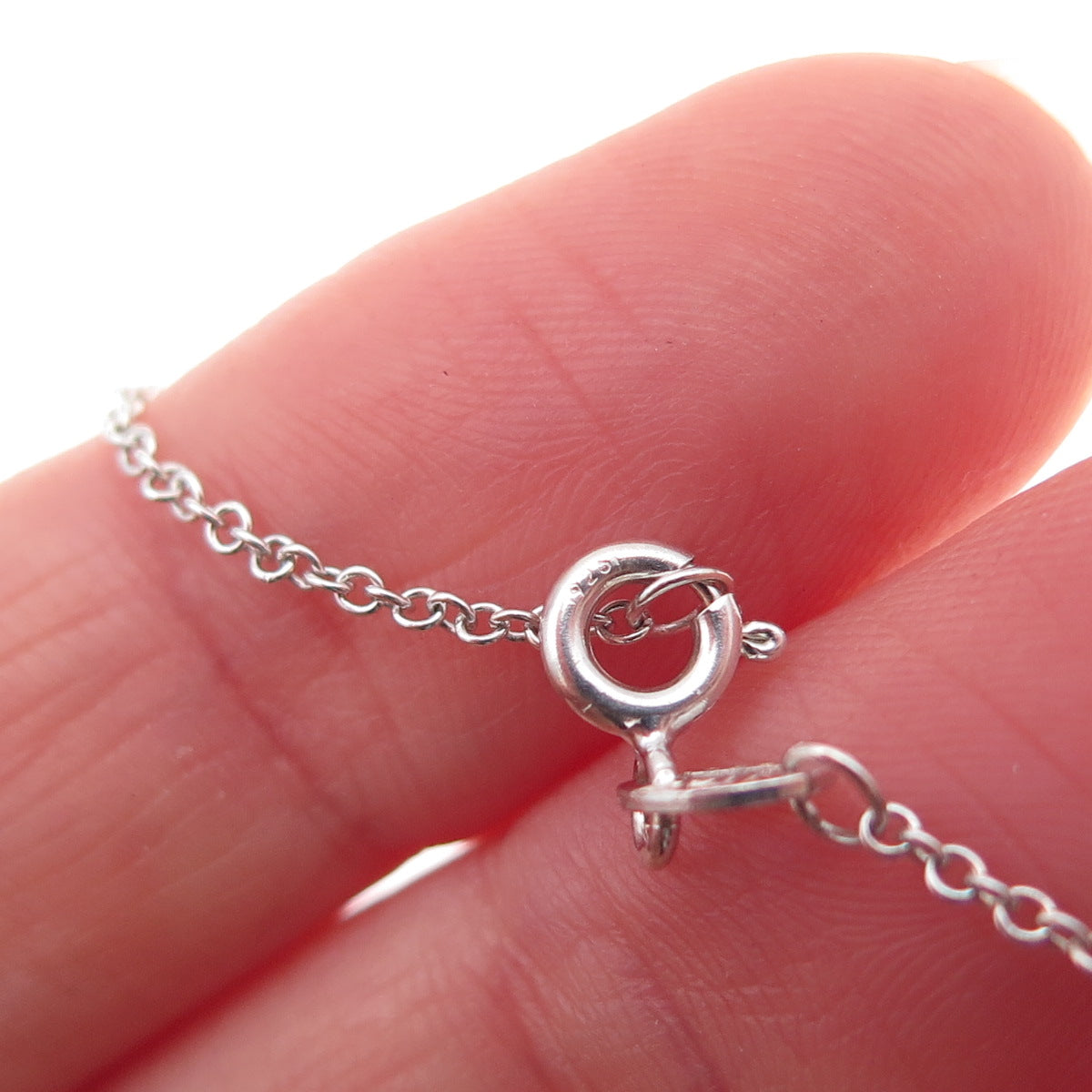 925 Sterling Silver Dolphin Cable Chain Necklace 18"