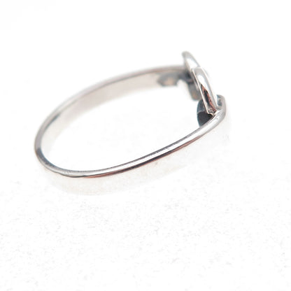 Tiffany & Co. 925 Sterling Silver Vintage Heart Ring Size 7