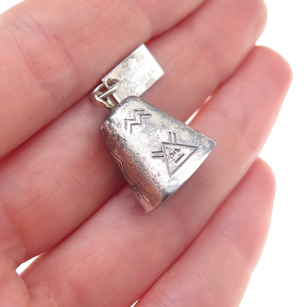 Bell Trading Post Old Pawn Sterling Silver Vintage Grand Canyon 3D Charm Pendant