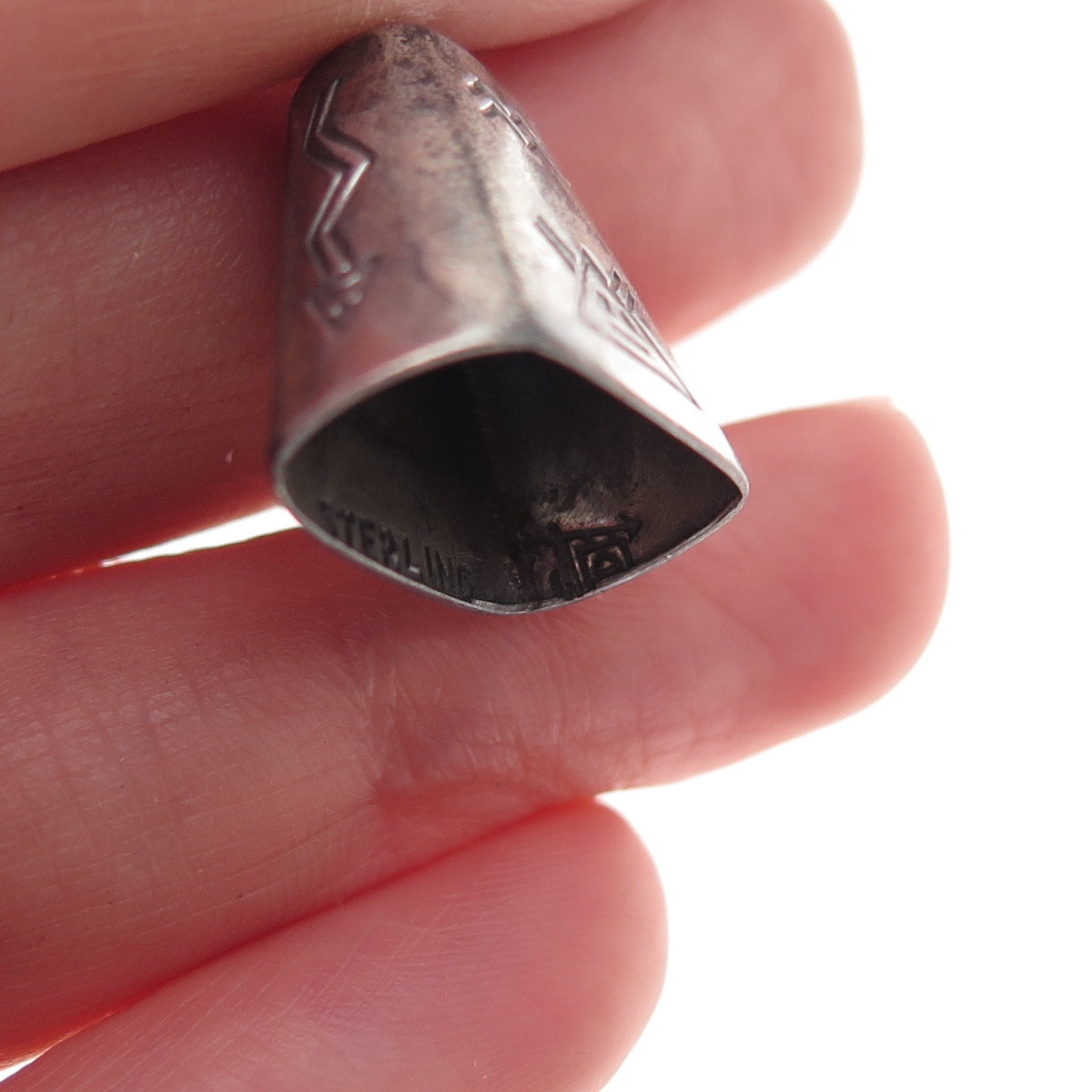 Bell Trading Post Old Pawn Sterling Silver Vintage Grand Canyon 3D Charm Pendant