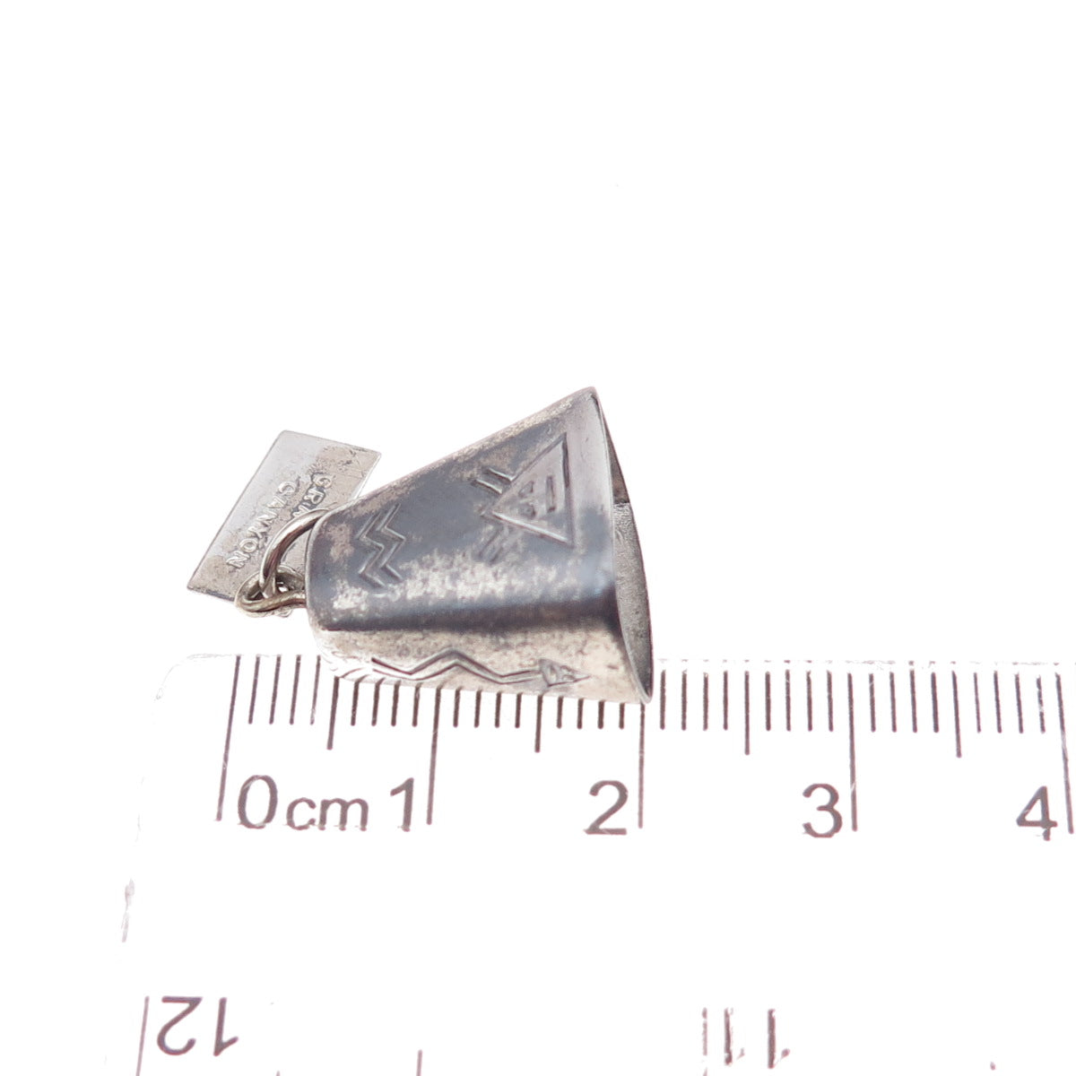 Bell Trading Post Old Pawn Sterling Silver Vintage Grand Canyon 3D Charm Pendant