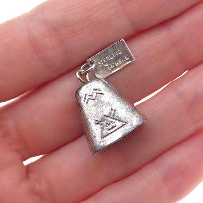 Bell Trading Post Old Pawn Sterling Silver Vintage Grand Canyon 3D Charm Pendant