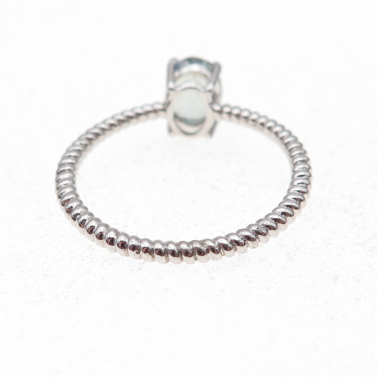 Chuck Clemency 925 Sterling Silver Real Oval-Cut Iolite Ring Size 8