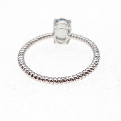 Chuck Clemency 925 Sterling Silver Real Oval-Cut Iolite Ring Size 8