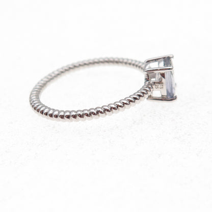 Chuck Clemency 925 Sterling Silver Real Oval-Cut Iolite Ring Size 8