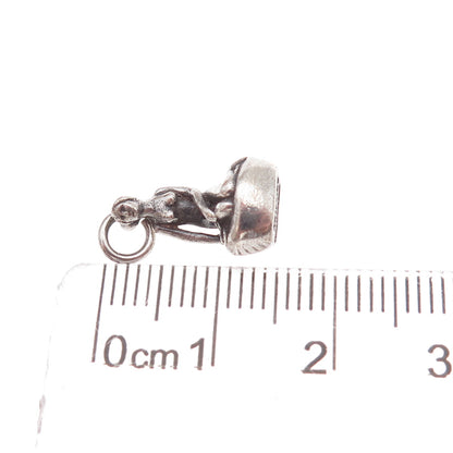 Bernhard Hertz 925 Sterling Silver Vintage Denmark Little Mermaid Charm Pendant