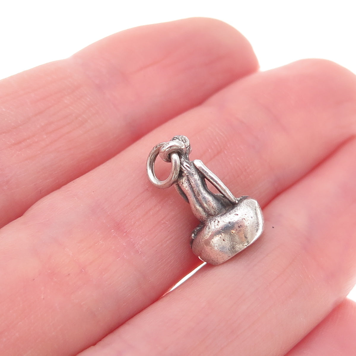 Bernhard Hertz 925 Sterling Silver Vintage Denmark Little Mermaid Charm Pendant