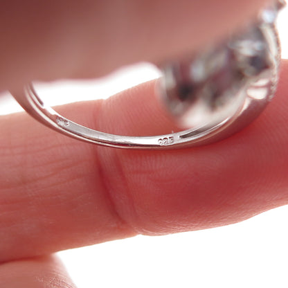 Chuck Clemency 925 Sterling Silver Real Oval-Cut Iolite Ring Size 8.25