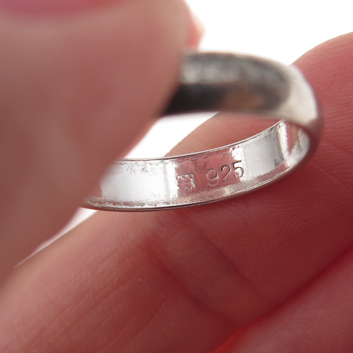 Waldeck 925 Sterling Silver Vintage Classic Wedding Band Ring Size 6
