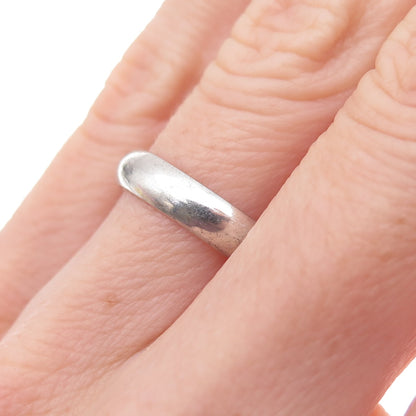 Waldeck 925 Sterling Silver Vintage Classic Wedding Band Ring Size 6