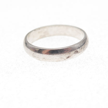 Waldeck 925 Sterling Silver Vintage Classic Wedding Band Ring Size 6