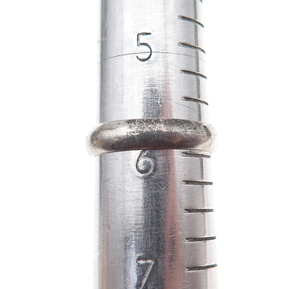 Waldeck 925 Sterling Silver Vintage Classic Wedding Band Ring Size 6
