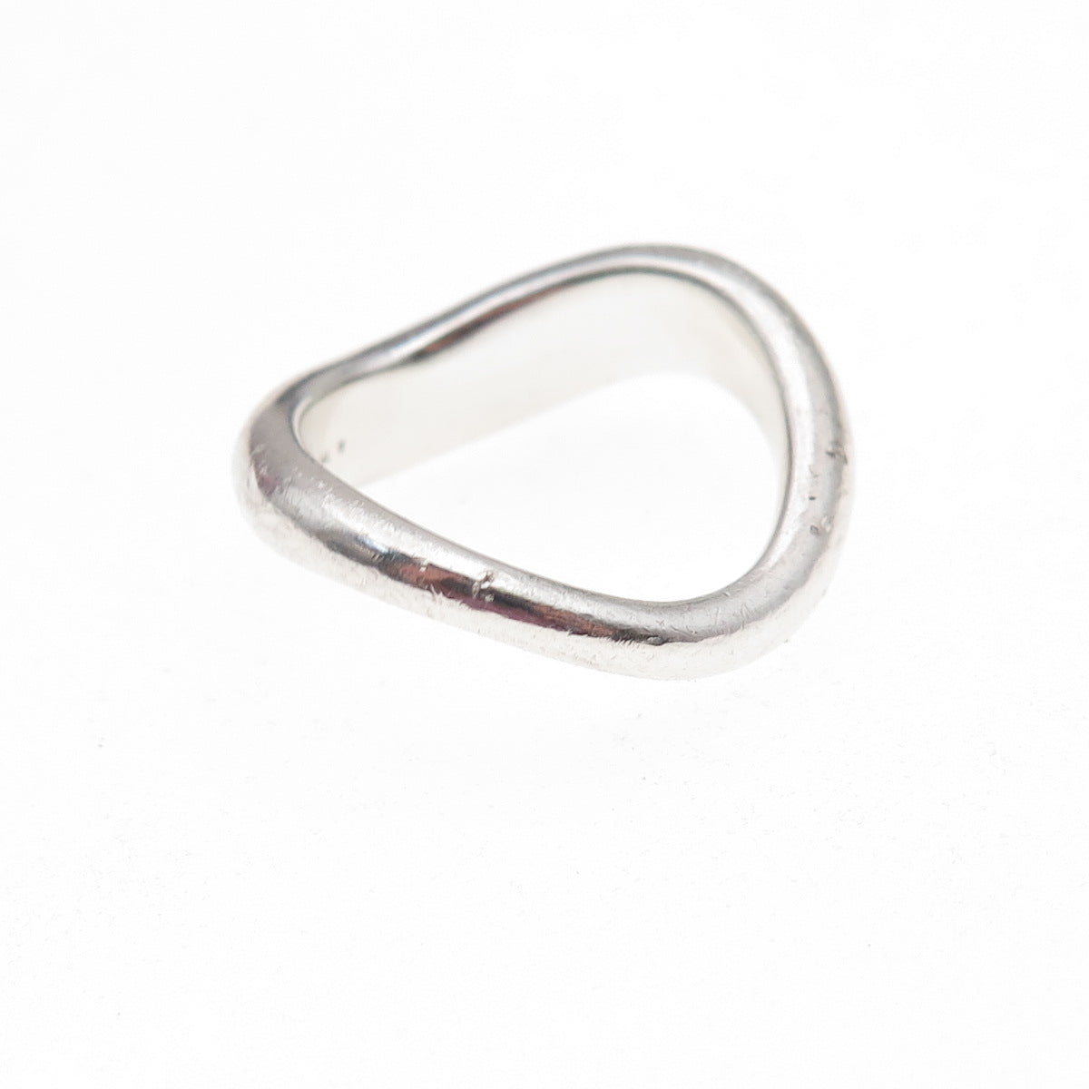Mejuri 925 Sterling Silver Wavy Band Ring Size 6