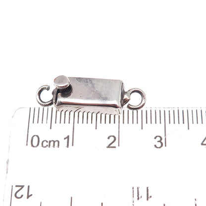 925 Sterling Silver Vintage Mexico Bracelet / Necklace Box Lock Clasp