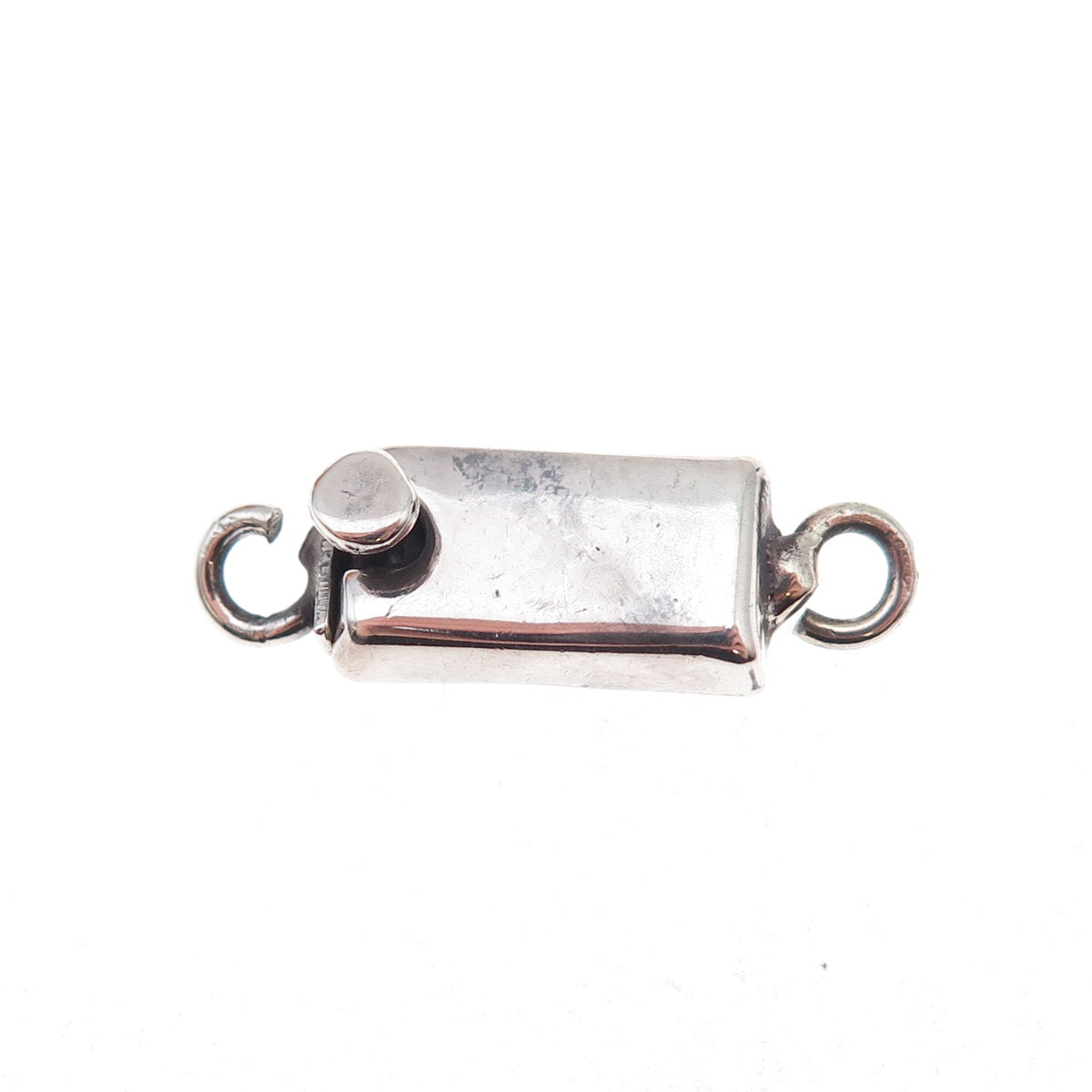 925 Sterling Silver Vintage Mexico Bracelet / Necklace Box Lock Clasp