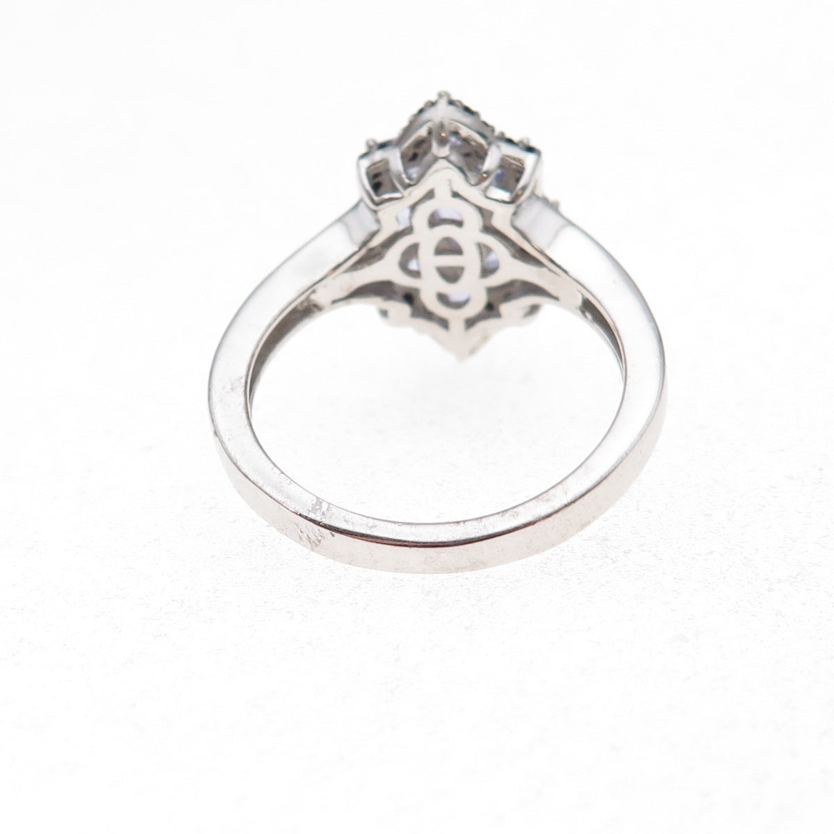 Chuck Clemency 925 Sterling Silver Real Tanzanite & Black Spinel Ring Size 8.25