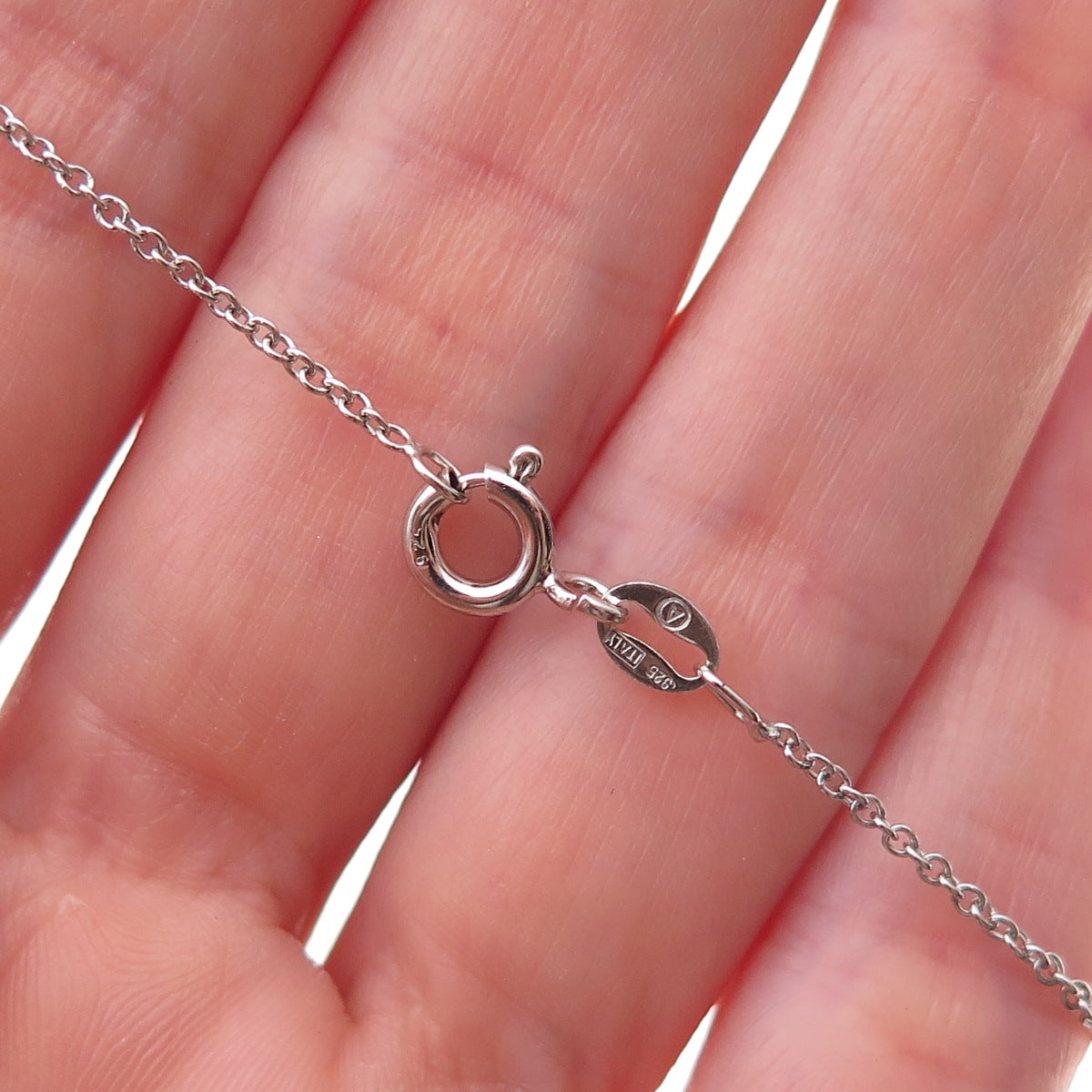 925 Sterling Silver Real Round-Cut Diamond Butterfly Cable Chain Necklace 18"