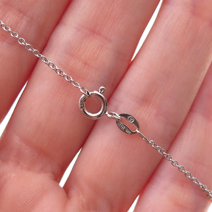 925 Sterling Silver Real Round-Cut Diamond Butterfly Cable Chain Necklace 18"