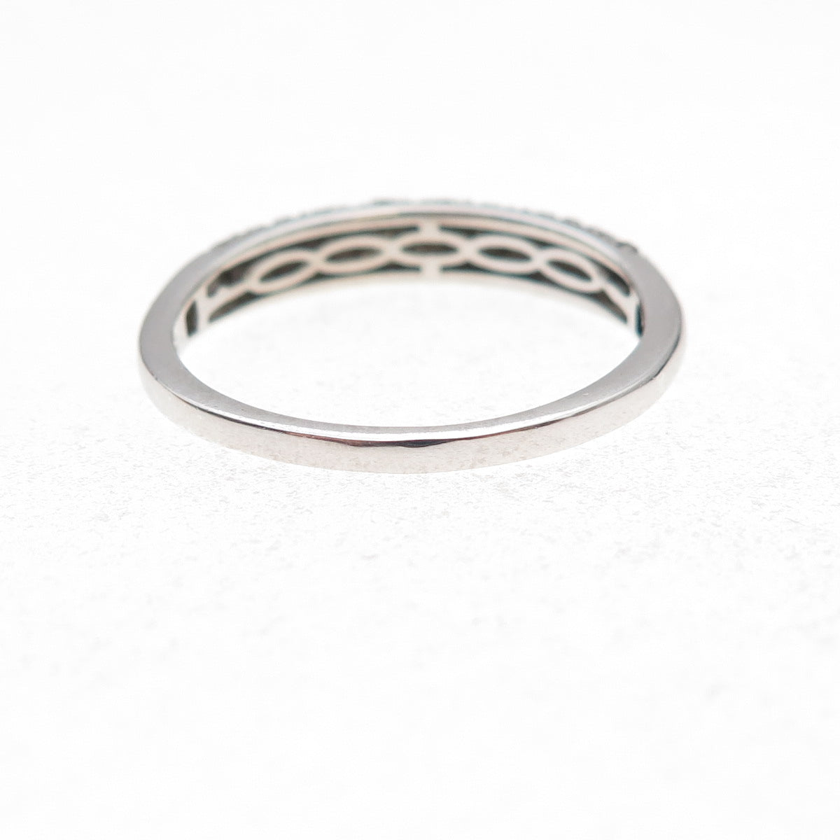 D'Joy 925 Sterling Silver Real Round-Cut Cognac Diamond Ring Size 11