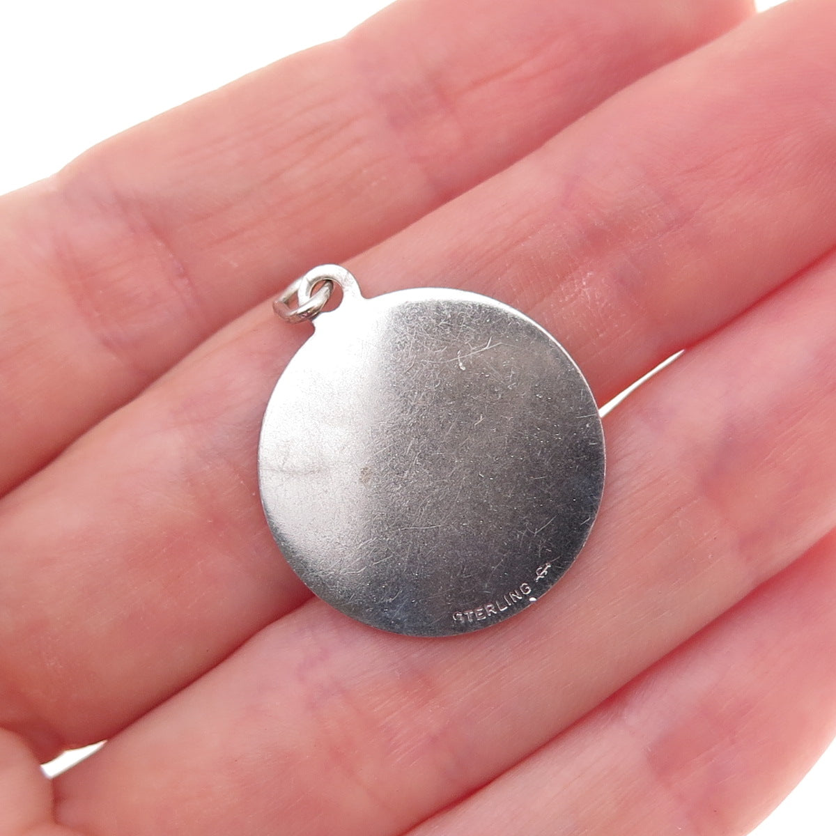 Griffith & Sons 925 Sterling Silver Vintage Happy Anniversary Charm Pendant
