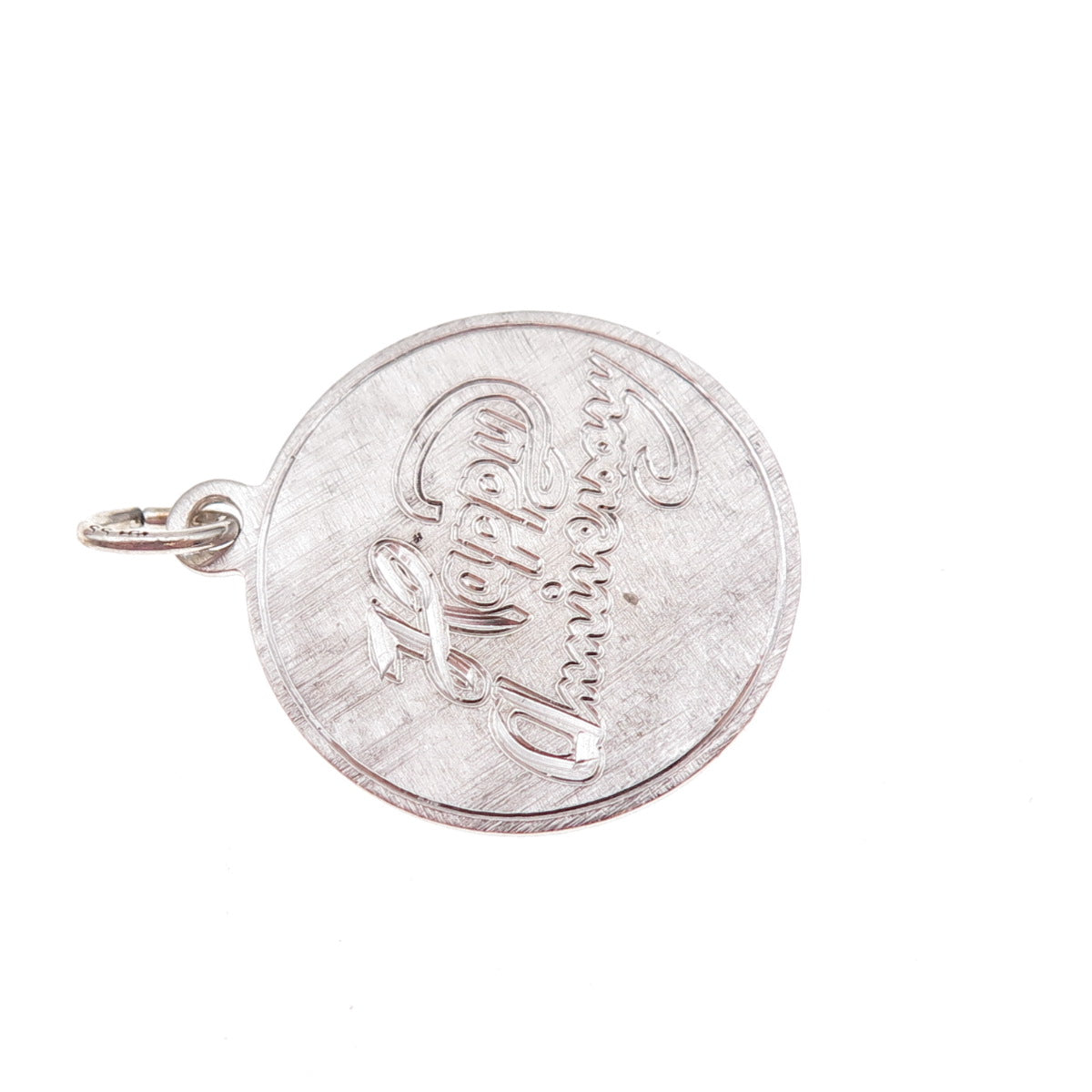 Griffith & Sons 925 Sterling Silver Vintage Happy Anniversary Charm Pendant