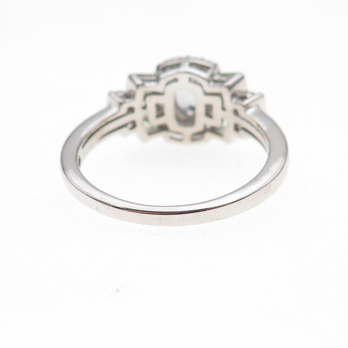 Chuck Clemency 925 Sterling Silver Real Tanzanite Peridot & Topaz Ring Size 8