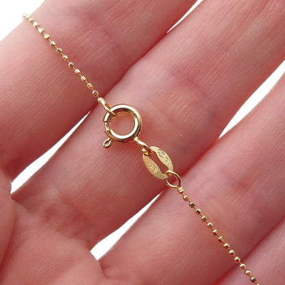 Ross Simons Sterling Gold Plated Real Diamond Accent Sapphire Heart Necklace 18"