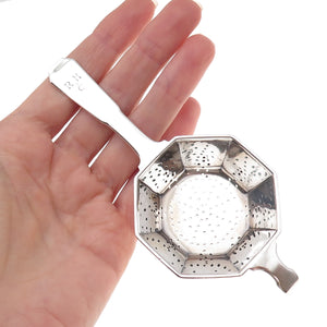 Tiffany & Co. Makers 925 Sterling Antique RHC Mono Over-The-Cup Tea Strainer