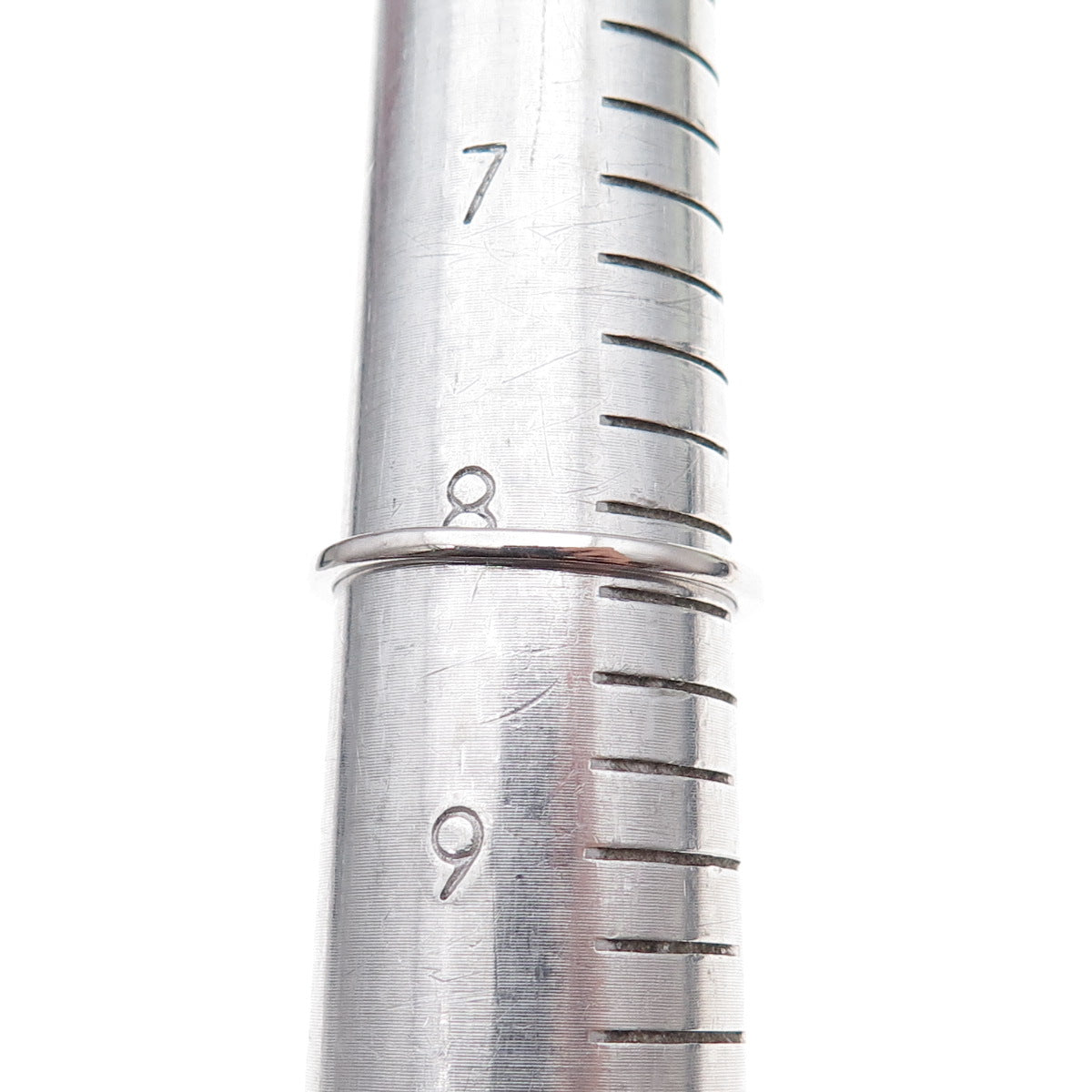 Chuck Clemency 925 Sterling Silver Real Round-Cut Black Diamond Ring Size 8.25