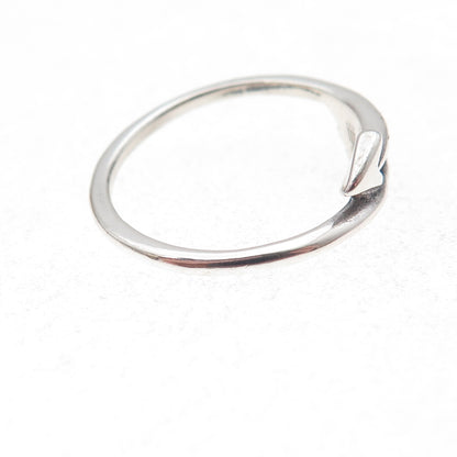 James Avery 925 Sterling Silver Vintage Arrow Oxidized Ring Size 8