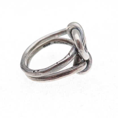 Gioia Clavenzani & Ivano Ghinelli Sterling Silver Vintage Love Knot Ring Size 6