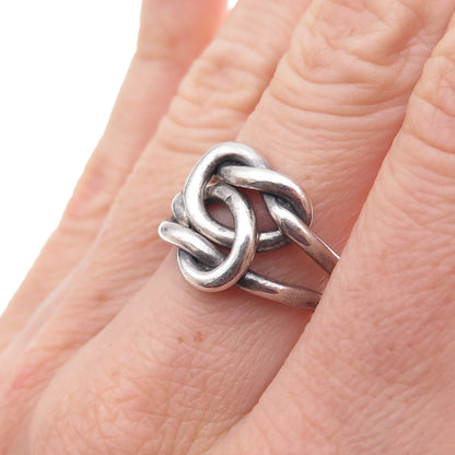 Gioia Clavenzani & Ivano Ghinelli Sterling Silver Vintage Love Knot Ring Size 6